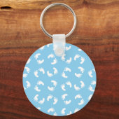 Babyvoetafdrukken, Babyvoet, Voetstappen, Blauw, J Sleutelhanger (Voorkant)