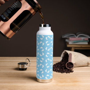 Babyvoetafdrukken, Babyvoet, Voetstappen, Blauw, J Waterfles