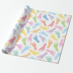 Babyvoetafdrukken Inpakpapier