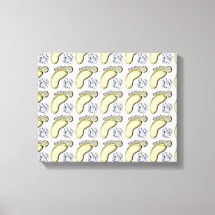 Babyvoetjes Canvas Afdruk