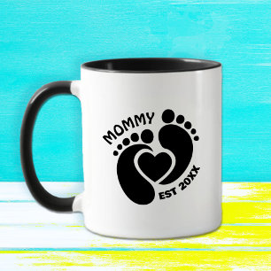 Babyvoetjes mok voor mama