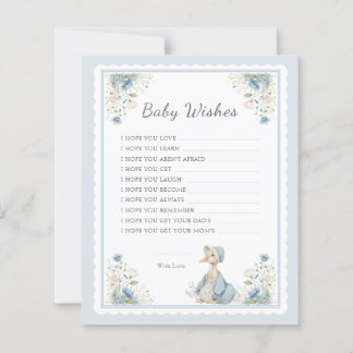 Babywensen Blauwe Gans Meisje Baby Shower Spel