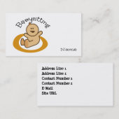Babyzittend Visitekaartje (Voorkant / Achterkant)