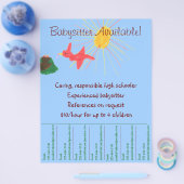 Babyzittende Flyer - Sunshine Scene (Enkel)