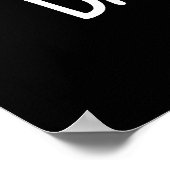 Bac-atcha Funny Bacteria Pun Dark BG Poster (Hoek)