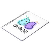 Bac-atcha Funny Bacteria Pun Notitieboek (Linkerzijde)