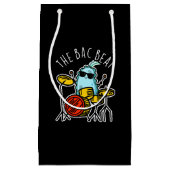 Bac Beat Funny Drummer Bacteria Pun Dark BG Klein Cadeauzakje (Voorkant)