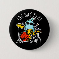 Bac Beat Funny Drummer Bacteria Pun Dark BG