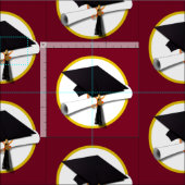 Bac de diplôme avec tissu de diplôme (Carreau)