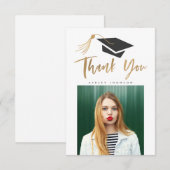 Bac de diplôme Tassel Merci photo Gold Foil (Devant / Derrière)