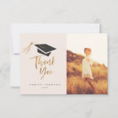 Bac de fin d'études Tassel Gold Foil Merci photo (Devant)