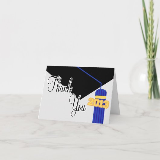 Bac De Graduation 2013 Et Merci Tassel (Bleu) (Devant)