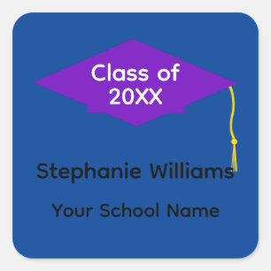 Bac de graduation violet #1-2 Stickers