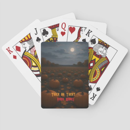 Bac d'Halloween ou traiter les cartes de jeu class (dos)