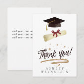 Bac d'obtention du diplôme et Carte de remerciemen (Devant / Derrière)