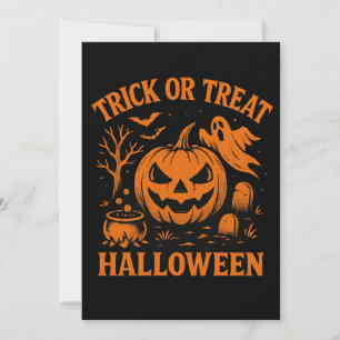 Bac ou traitement Invitation Halloween