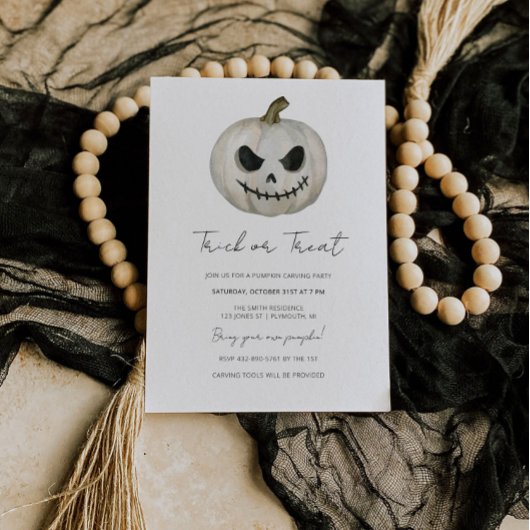 Bac ou traitement Invitation Halloween