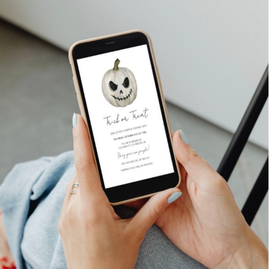 Bac ou traitement Invitation Halloween