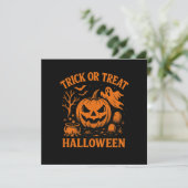 Bac ou traitement Invitation Halloween (Debout devant)