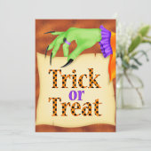 Bac ou traitement Invitation Halloween (Debout devant)