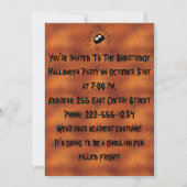 Bac ou traitement Invitation Halloween (Dos)