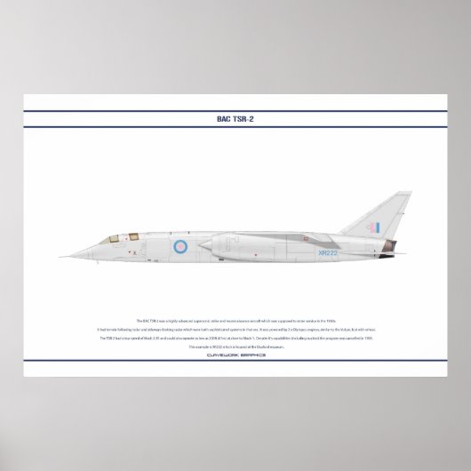 BAC TSR-2 XR222 POSTER (Voorkant)