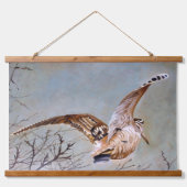 Baccaccia in volo hangend wandkleed (Voorkant)