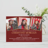 Baccalauréat en or noir Faire-part de la photo (Debout devant)