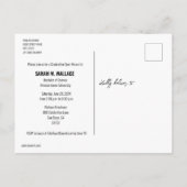 Baccalauréat en sciences Invitation (Dos)