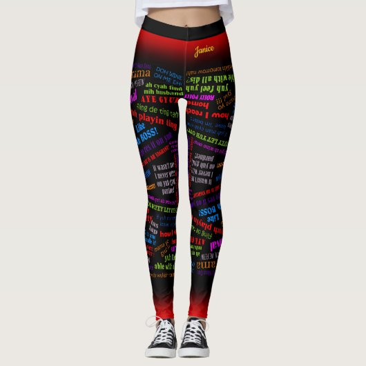 Bacchanal in De Carnival Leggings (Voorkant)