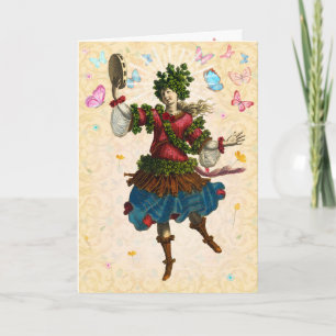 Bacchante van de lente Wenskaart Kaart