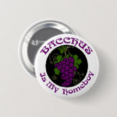 "BACCHUS"-Button Ronde Button 5,7 Cm (Voorkant /achterkant)