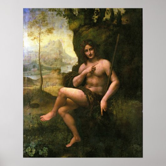 Bacchus, c.1695 (olie op canvas) poster (Voorkant)