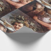 BACCHUS, DRUIVEN EN WITTE WIJN CADEAUPAPIER (Hoek)