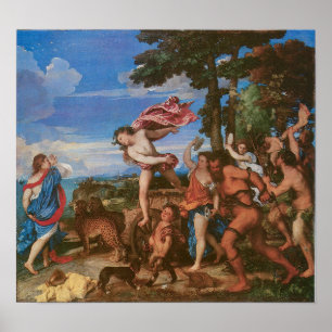 Bacchus en Ariadne c, 1523 Poster