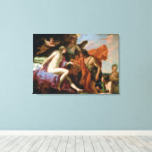 Bacchus en Ariadne (olie op het canvas) Canvas Afdruk (Insitu (Houten vloer))