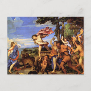 Bacchus en Ariadne van Titiaan Briefkaart