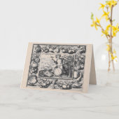 Bacchus/God Dionysus van Wijn Kaart (Gele Bloem)