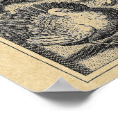 Bacchus God van wijn Poster (Hoek)