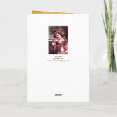 BACCHUS, GRAPES EN ROOS WIJNPARCHTHday Kaart (Achterkant)