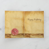 BACCHUS, GRAPES EN ROOS WIJNPARCHTHday Kaart (Binnen)