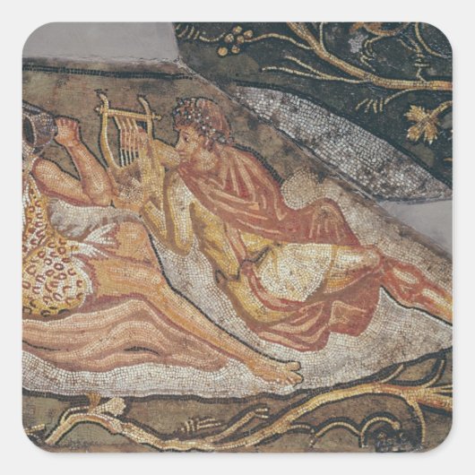 Bacchus Reclining, detail Vierkante Sticker (Voorkant)
