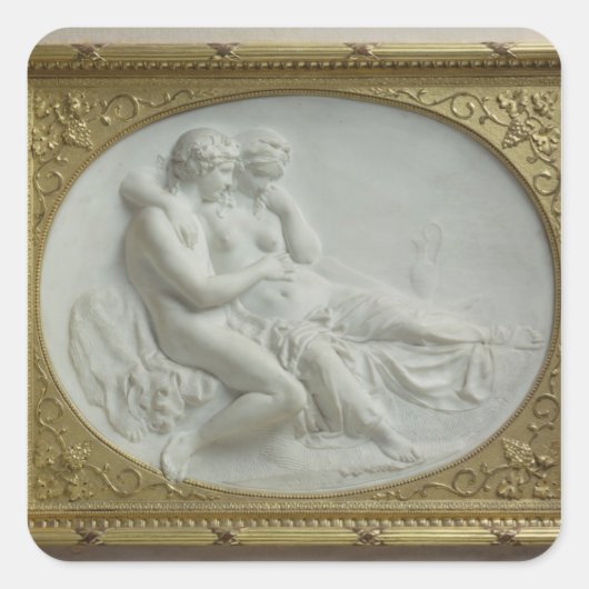 Bacchus trooting Ariadne, 1793 Vierkante Sticker (Voorkant)
