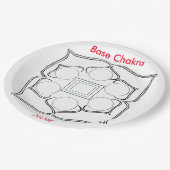 Bace Chakra voor een workshop Papieren Bordje (Gekanteld)