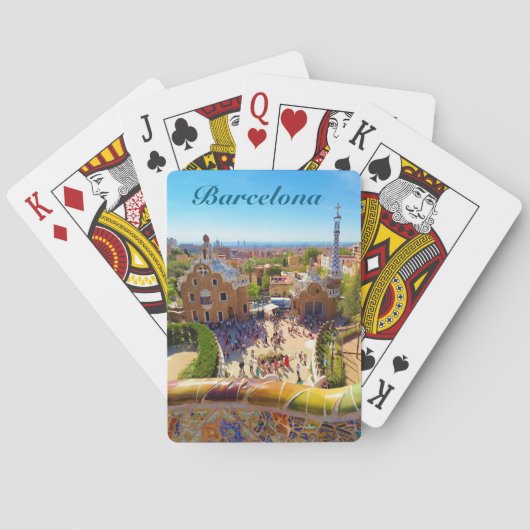Bacelona Parc Guell, Cartes à jouer classiques (dos)