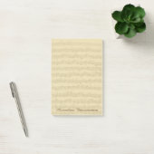 Bach 2e Cello Suite Music Manuscript Custom Name Post-it® Notes (Kantoor)