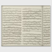 Bach 2nd Cello Suite, Verscheidene Pagina's Manusc Cadeaupapier (Vlak)