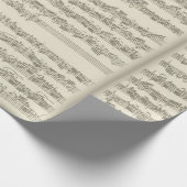 Bach 2nd Cello Suite, Verscheidene Pagina's Manusc Cadeaupapier (Hoek)