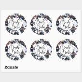 BACH BABE Script Diamond Bachelorette Ronde Sticker (Vel)