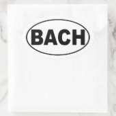 Bach-Bumpersticker Ovale Sticker (Tas)